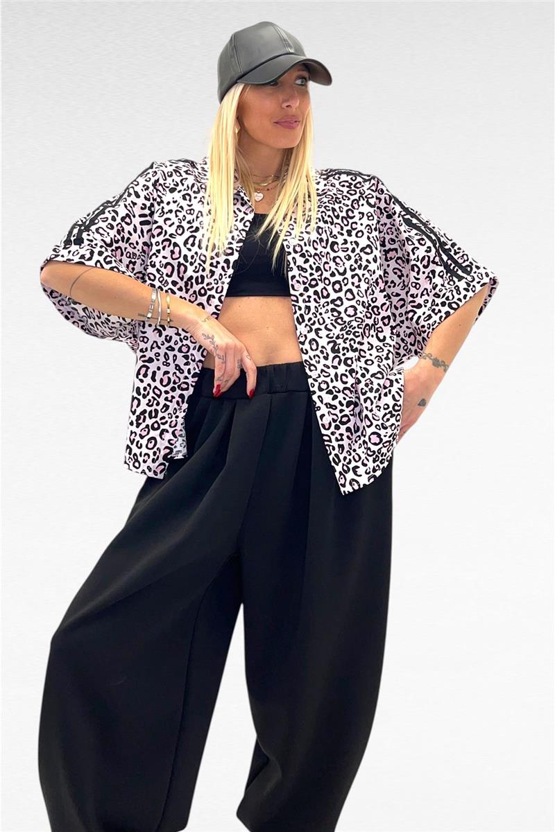 camicia leopardata stain